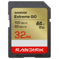 SanDisk SDHC Extreme GO 32GB (UHS-1, R 100MB/s / W60MB/s, 4K)