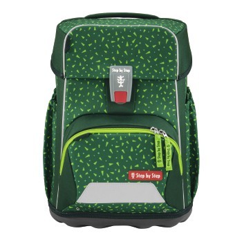Step by Step BASIS Schulranzen-Set Green Graphics, 4-teilig