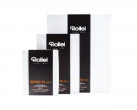 Rollei Ortho 25 Plus, 8x10 inch (20,4x25,4 cm), 25 Blatt