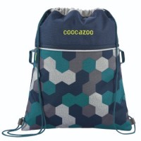 coocazoo Turnbeutel RocketPocket2, Blue Geometric Melange