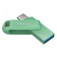 SanDisk Ultra Dual USB Flash Drive Go 64 GB, USB-C, Absinthe Green