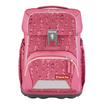 Step by Step BASIS Schulranzen-Set Pink Bubbles, 4-teilig