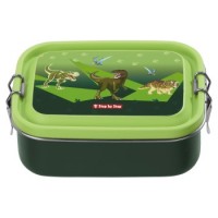 Step by Step Edelstahl-Lunchbox Dino