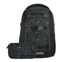 coocazoo Rucksack-Set MATE Humedica, Free Spirit, 3-tlg.