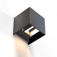 Hama LED Wandlampe für innen und außen, WLAN, App- u. Sprachsteuerung, Schwarz