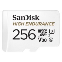 SanDisk microSDXC High Endurance Monitoring 256GB, Class 10, 100MB/s + SD Adapter