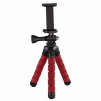 Hama Ministativ Flex für Smartphone und GoPro, 14 cm, Rot