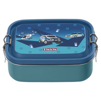 Step by Step Edelstahl-Lunchbox Police