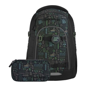 coocazoo Rucksack-Set MATE Humedica, Free Spirit, 3-tlg.