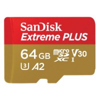 SanDisk microSDXC Extreme Plus 64GB (R200MB/s) + Adapter, 2 Jahre RescuePRO Deluxe