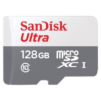 SanDisk microSDXC Ultra 128GB (UHS-1/Cl.10/100MB/s) + Adapter