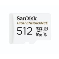 SanDisk microSDXC High Endurance Monitoring 512GB, Class 10, 100MB/s + SD-Adapter