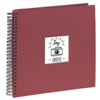 Hama Spiral-Album Fine Art, 36x32 cm, 50 schwarze Seiten, Bordeaux