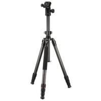 Hama Dreibeinstativ Ramble Duo Carbon, 160 - Ball, mit Smartphone-Halterung