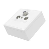 Hama Universelle Antennendose SKITU, Enddose 0 dB, 4 in 1