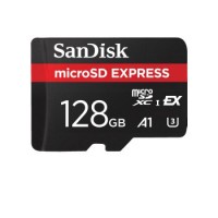 SanDisk microSDXC Express 128GB (V30 / U3 / UHS-I  / Cl.10 / R480MB/s/W100MB/s)