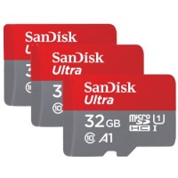 SanDisk SDHC Ultra 32GB (Class 10/UHS-I/120MB/s), 3 Stück