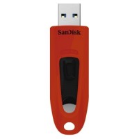 SanDisk Cruzer Ultra, 32 GB, USB 3.0, 130 MB/s, Rot