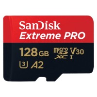 SanDisk microSDXC Extreme PRO 128GB (R200 MB/s) + Adapter, 2 Jahre RescuePRO Deluxe