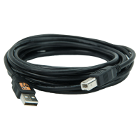 TetherPro USB 2.0 A / B Stecker 4.6m/15' black