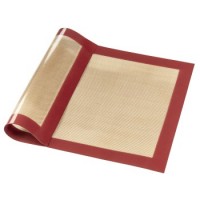 Xavax Backmatte aus Silikon, eckig, 40 x 30 cm, Rot-Braun