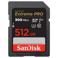 SanDisk SDXC Extreme PRO 512 GB (V90/U3/UHS-II/Cl.10/R300-/W300 MB/s)