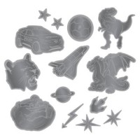 Step by Step Reflektierendes Sticker-Set Schwarz