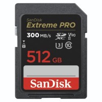 SanDisk SDXC Extreme Pro 512GB (V90/U3/UHS-II/Cl.10/R300/W260)