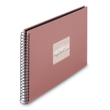 Hama Spiral-Album Fine Art, 36x32 cm, 50 schwarze Seiten, Terra