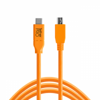 Tether Tools TetherPro USB-C / 2.0 Mini-B 5-Pin 4.6m/15' orange