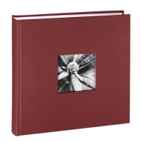 Hama Jumbo-Album Fine Art, 30x30 cm, 100 weiße Seiten, Bordeaux