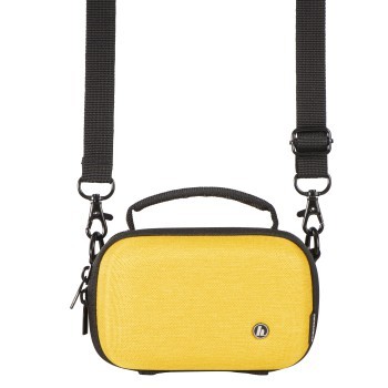 Hama Kameratasche Hardcase Ambato, 12 x 6 x 7 cm innen, Gelb