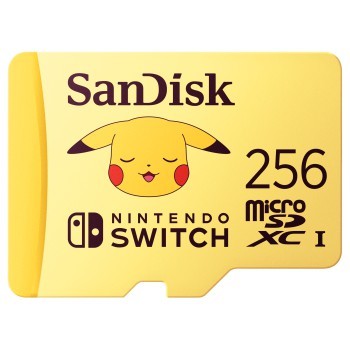 SanDisk MicroSDXC Pokemon 256GB (UHS-I/ V30/ U3/ 4K/ R100/ W90) für Nintendo Switch