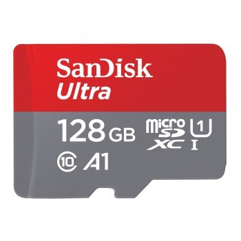 SanDisk microSDXC Ultra 128GB (A1/UHS-I/Cl.10/140MB/s) + Adapter Mobile