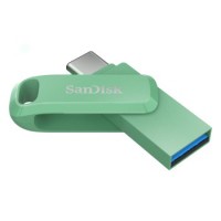 SanDisk Ultra Dual USB Flash Drive Go 256 GB, USB-C, Absinthe Green