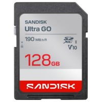 SanDisk SDXC Ultra GO 128GB (UHS-1, V10, U1, C10, R190MB/s, Full HD Video)