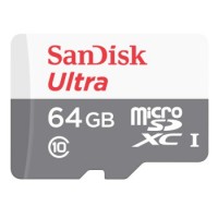 SanDisk microSDXC Ultra 64GB (UHS-1/Cl.10/100MB/s) + Adapter