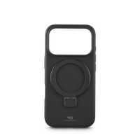 White Diamonds Cover Mag Urban Stand Case für Apple iPhone 17 Pro, Schwarz