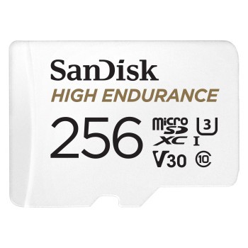 SanDisk microSDXC High Endurance Monitoring 256GB, Class 10, 100MB/s + SD Adapter