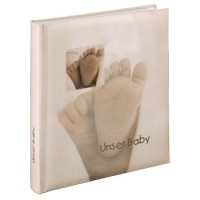 Hama Buch-Album Baby Feel, 29x32 cm, 60 weiße Seiten, 2seitiger Textvorspann