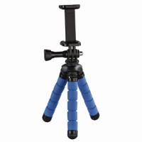 Hama Ministativ Flex für Smartphone und GoPro, 14 cm, Blau