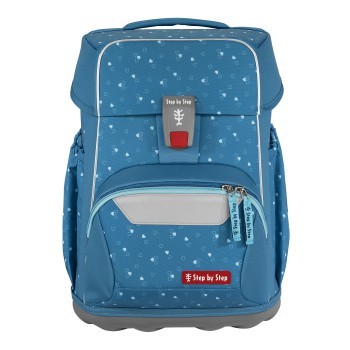 Step by Step BASIS Schulranzen-Set Blue Hearts, 4-teilig