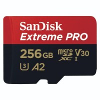 SanDisk microSDXC Extreme PRO 256GB (R200 MB/s) + Adapter, 2 Jahre RescuePRO Deluxe