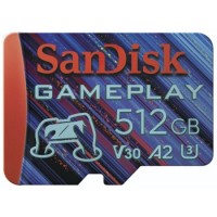 SanDisk microSDXC Gameplay 512GB (190MB/s, 130MB/s W, UHS-I, V30, U3, C10)