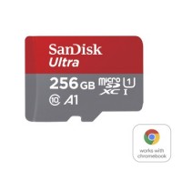 SanDisk microSDXC Ultra 256GB, Class 10, 150MB/s + SD-Adapter, für Chromebooks