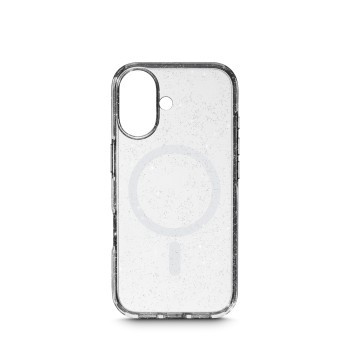 White Diamonds Cover Mag Glitter für Apple iPhone 17, Transparent