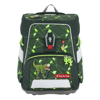 Step by Step SPACE SHINE Schulranzen-Set Dino Night Tyro, 5-teilig