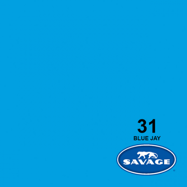Savage Hintergrundpapier Blue Jay 1.36x11m
