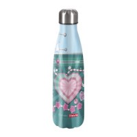 Xanadoo Isolierte Edelstahl-Trinkflasche Glitter Heart Hazle