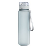Xavax Sport-Trinkflasche, 1 l, auslaufsicher, Schlaufe, Einhandverschluss, Blau